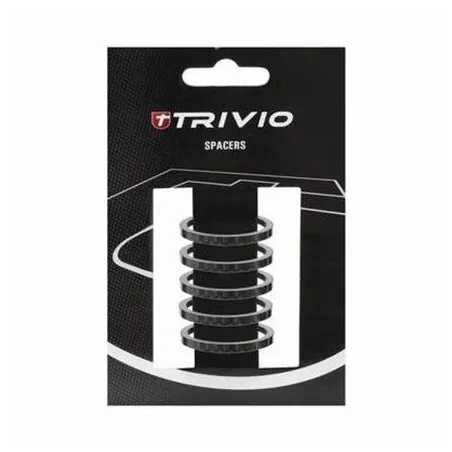 Trivio Spacer Stuurbuis 5mm carbon 1 1/8 inch (5st) -TRV-HP-031
