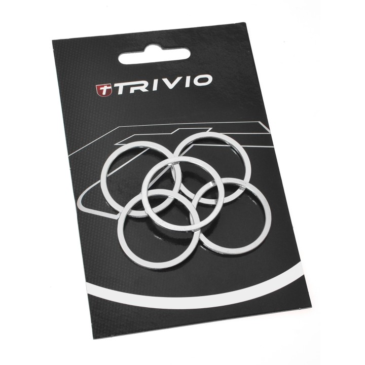 Trivio Spacer Stuurbuis 2mm Alloy zilver 1 1/8 inch -5st