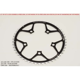 Kettingblad 46T Campagnolo Buitenblad BCD110 zwart Solano - TA-Specialties 