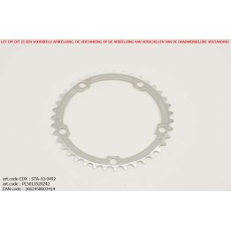 Kettingblad  42T Campagnolo Middenblad BCD135 zilver Vento TA-Specialities