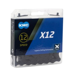 KMC 12 speed ketting X12 zwart BlackTech