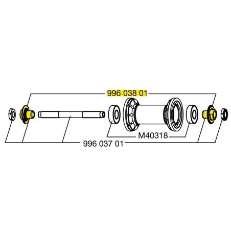 Mavic Lager Support voor Ksyrium Equipe 2008 - 99603801