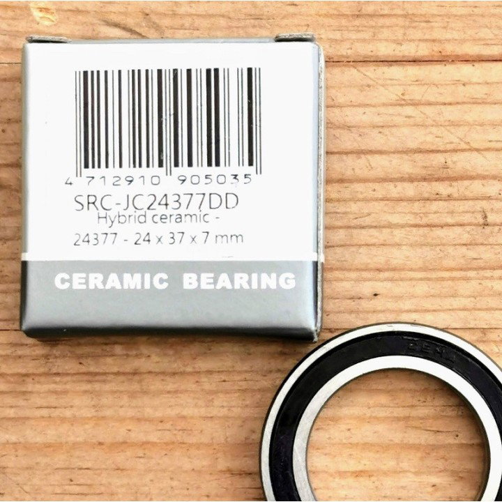 keramisch hybide trapaslager 24 x 37 x 7 mm, 24377DD ABEC 5, Ceramic bearing
