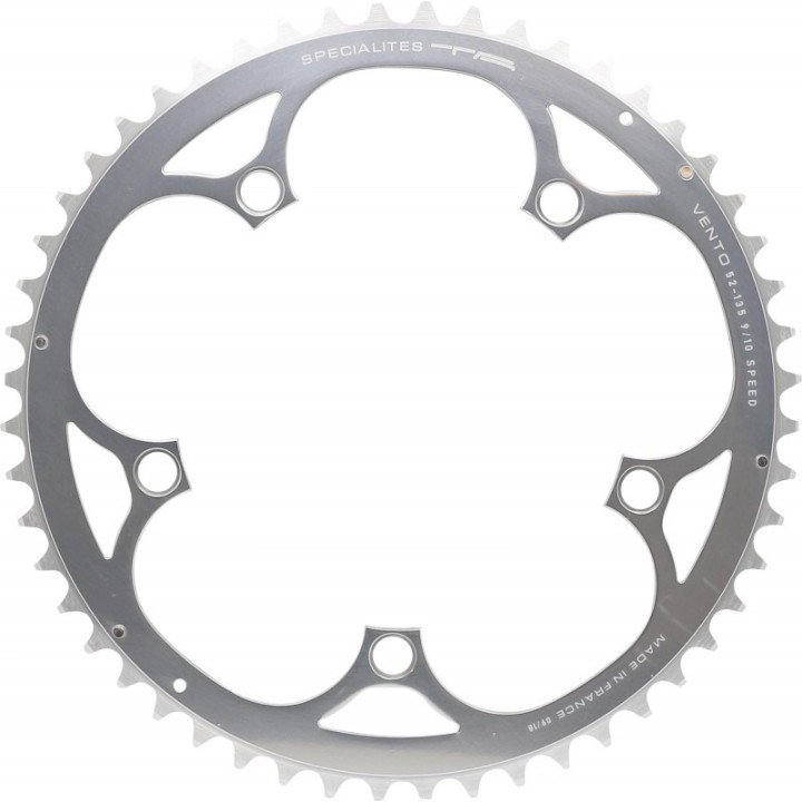 Kettingblad 50T voor 9/10 speed Campagnolo Buitenblad BCD135 zilver Vento - TA-Specilaities