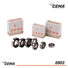 Wiellager 17 X 30 X 7 MM chroomstaal 6903LLB ABEC 5 CEMA