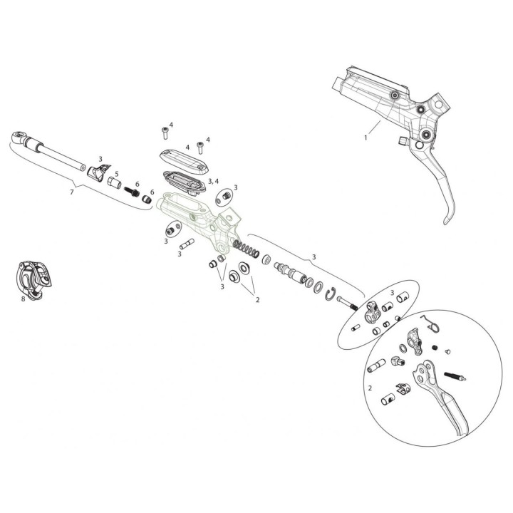 SRAM remhevel revisieset Guide  R, RS, RE, TL, TLM, ULT  11.5018.005.009