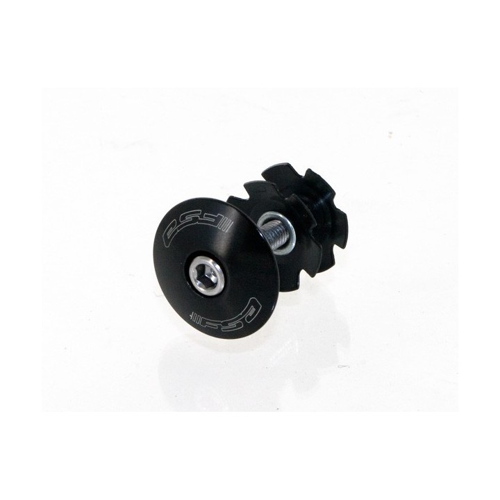 FSA Ahead afsluit deksel plus ster 1 1/8 inch zwart -160-2002