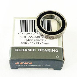 kogellager Ø 15 x 24 x 5mm 6802  keramisch hybride LLB   Cema Bearing