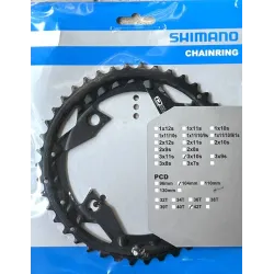 Kettingblad 42T voor Shimano FC-M670 M660 M780 Triple 10sp BCD104 zwart