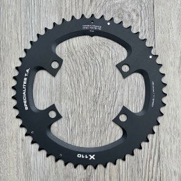 Kettingblad 48T Buitenblad FSA FX110 (4-Arm) 11sp BCD110 mat zwart - TA Specialities