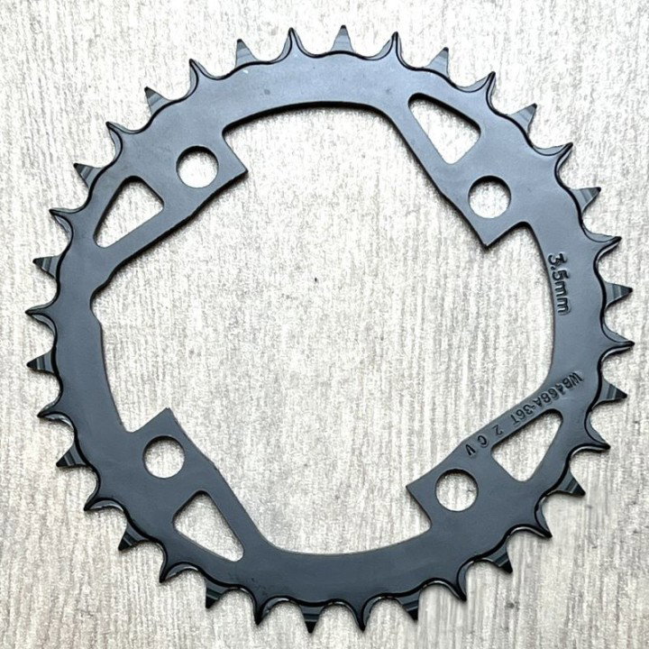 kettingblad e-bike 38T staal Bosch e bike 4Gen BCD104 matt zwart (FSA 380-0416004540)