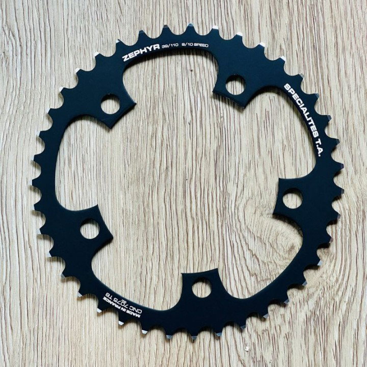 Kettingblad 39t Shimano / Sram / FSA Binnenblad BCD110 zwart Zephyr - TA-Specialities