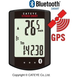 Cateye Fietscomputer Strada RD400DW Draadloos met Cadance wit