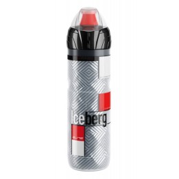 Elite Iceberg Thermo Bidon 650 ml – Rood | Isolerende sportbidon voor wielrennen en MTB