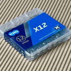 KMC X12 12 speed ketting silver 128 schakels boxed