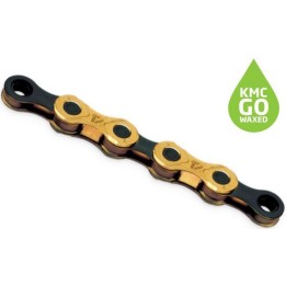 KMC ketting X12 12v 126L waxed goud/zwart