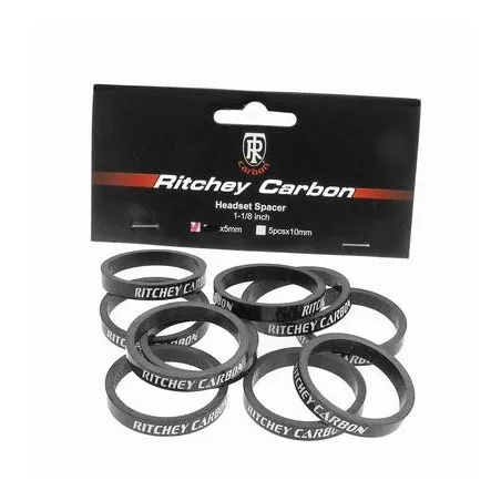Spacer Stuurbuis 5mm Ritchey carbon 1 1/8 inch - 5st