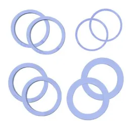 Spacer Stuurbuis 5mm Alloy zilver 1 1/8 inch - 5st