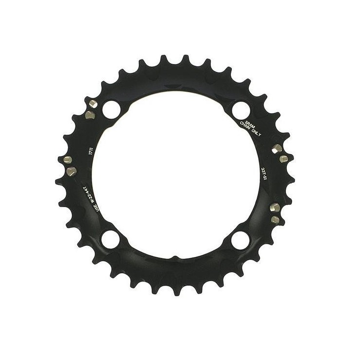 Kettingblad 36T Sram MTB 10sp zwart BCD104