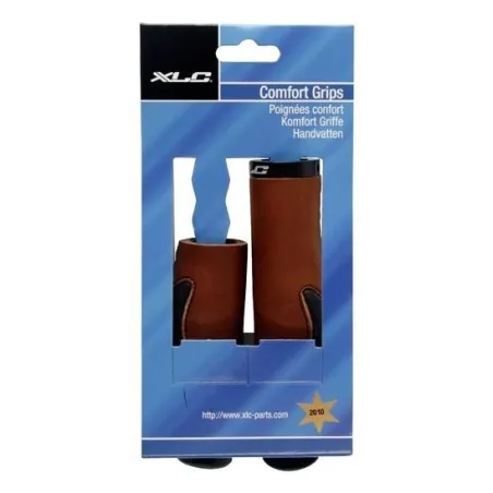 XLC Handvat Retro II Leer 138/95mm - bruin